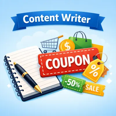 “كاتب محتوى كوبونات – عربي وإنجليزي” ✅