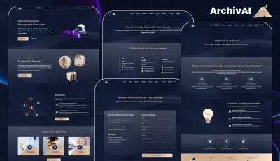 تطوير موقع ArchivAI