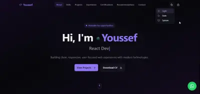 موقع شخصي متكامل وتفاعلي لجذب العملاء وعرض المشاريع | Portfolio