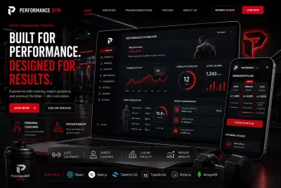 Performance Gym | منصة متكاملة لإدارة وعرض الخدمات الرياضية