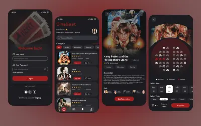 Movie Ticket Booking App UI/UX Design