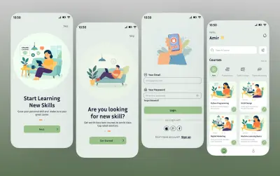 Online Learning Mobile App UI/UX Design