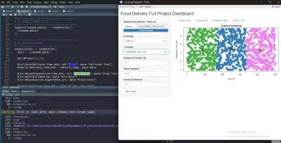 قمت بالعمل في فريق علي تطوير برنامج يحلل البينات للمطاعم باستخدام لغة R و عمل GUI