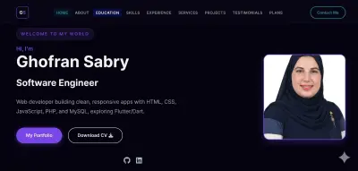 تصميم Portfolio شخصي احترافي لعرض أعمالك ومهاراتك