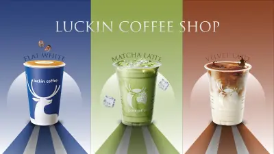 تصميم يركز على مشروب أساسي