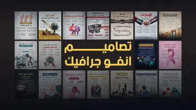 تصميم انفوجرافيك احترافي وجذاب يوضح أفكارك بشكل بصري