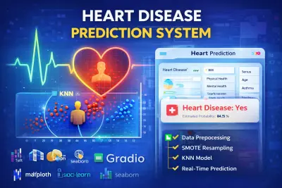 التنبؤ بأمراض القلب باستخدام تعلم الآلة (خوارزمية أقرب الجيران KNN)