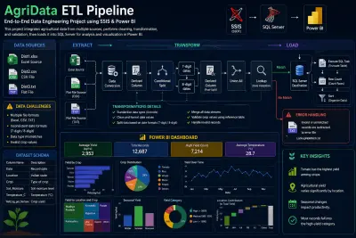 نظام ETL متكامل لبيانات الزراعة باستخدام SSIS و Power BI