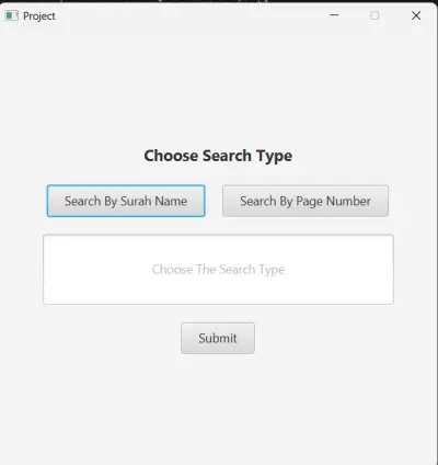 Quran Search engin on local data