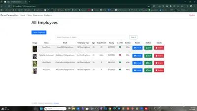Employee & Department Management System (ASP.NET MVC)