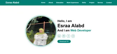 سيرة ذاتية علي هيئة ويب سايت