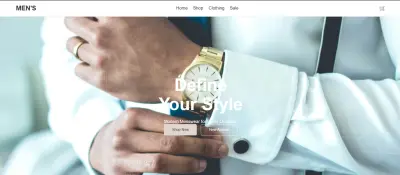 Men Fashion Hub Web Site