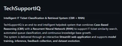 تطوير نظام ذكي لتصنيف واسترجاع تذاكر الدعم الفني باستخدام الذكاء الاصطناعي