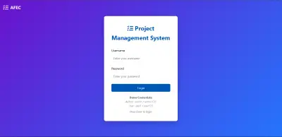 AFEC Project Management System