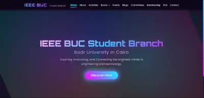 IEEE Badr University in Cairo (BUC) Website