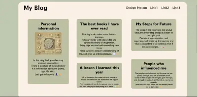 تصميم مدونة شخصية عصرية