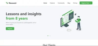 صفحه هبوط-Nexcent