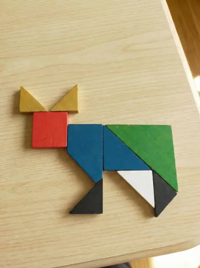 إنشاء صور دعاية للعبة Tangram
