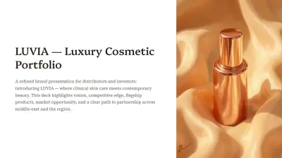 LUVIA — Luxury Cosmetic Portfolio