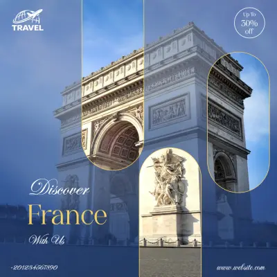 تصاميم سوشيال ميديا وبروشور لشركة سياحية