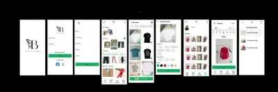 تصميم  UX/UI على figma  تصميم برنامج ملابس  outfit planner