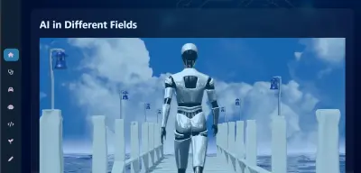 AI in diferent fields Website – Front-End Development