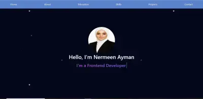 موقع شخصي portfolio