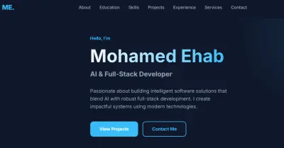 موقع بورتفوليو شخصي