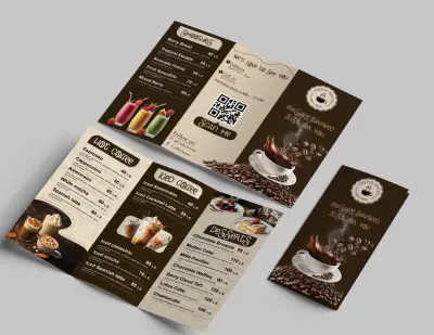 تصميم منيو احترافي للمطاعم