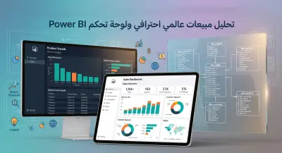 صورة العمل لوحة تحكم تفاعلية لتحليل المبيعات العالمية (Global Sales Dashboard)