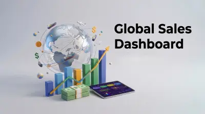 صورة العمل لوحة تحكم تفاعلية لتحليل المبيعات والأرباح (Global Sales Dashboard)