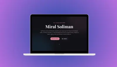 تصميم وتطوير موقع معرض أعمال (Portfolio)