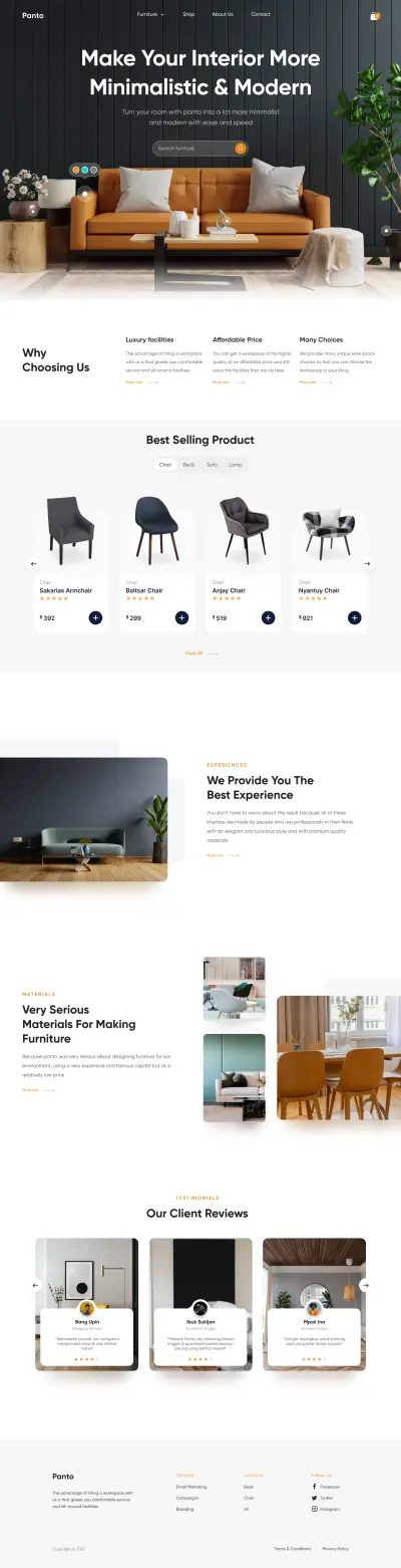 Furniture E-commerce Website Design & Development
