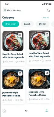 تطبيق الوجبات الذكي (Meal App)