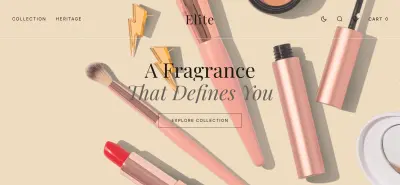صفحة هبوط لمتجر عطور