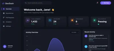 dashboard - DevDash