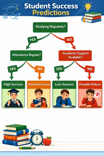 توقعات نجاح الطالب (Decision Tree)