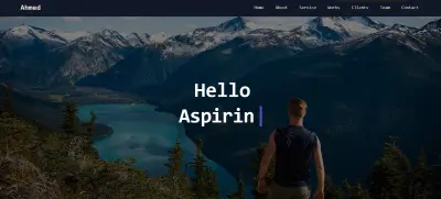 موقع Portfolio شخصي احترافي لعرض الأعمال والخدمات (Responsive Web Design)