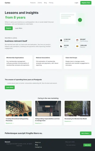 تصميم صفحة هبوط (Sass Landing Page)
