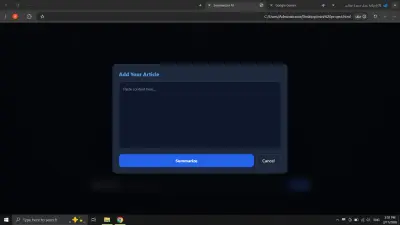 بوت تلخيص ذكي (AI Content Summarizer) لمنصات التواصل الاجتماعي