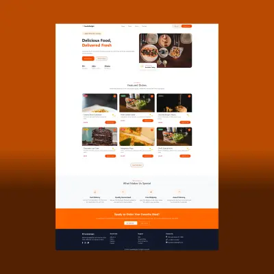 FoodieDelight Landing Page