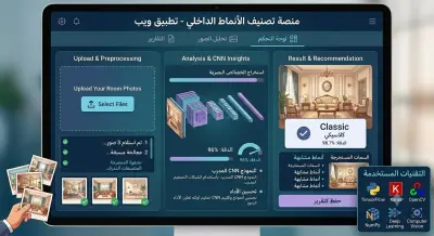 صورة العمل نظام تصنيف أنماط التصميم الداخلي باستخدام الشبكات العصبية