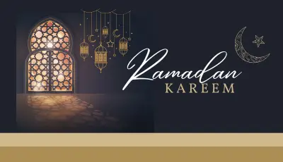 تصميم بطاقات تهنئة احترافية لموسم رمضان