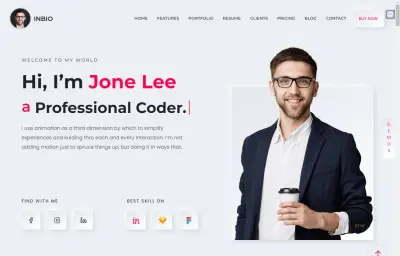 برمجة موقع تعريفي شخصي (Portfolio) متجاوب وعالي الأداء بأحدث التقنيات.