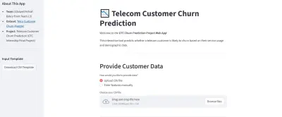 نظام التنبؤ بانسحاب العملاء باستخدام Machine Learning وStreamlit