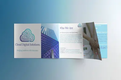 تصميم هوية بصرية متكاملة لشركة كلاود" للحلول الرقمية (Cloud Digital)