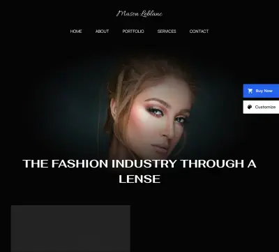 موقع Portfolio للتصوير الفوتوغرافي (Fashion Photography)