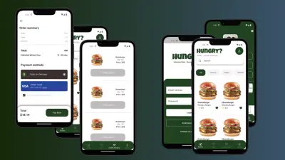 High-Quality Food Ordering App UI/UX Design with Full Checkout & Profile System
