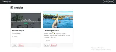 تطبيق مدونة متكامل (Full-Stack Blog Application)