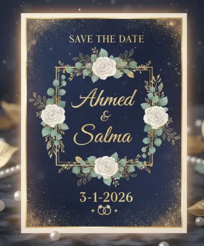 دعوة زفاف راقية